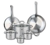 Ensemble de 2 Poêles de cuisson 28 et 32 cm et 4 faitouts 12, 14, 16 et 26 cm Elo Profi Citrin