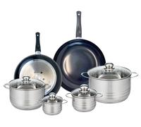 Ensemble de 2 Poêles de cuisson 28 et 32 cm et 4 faitouts 12, 14, 20 et 24 cm Elo Prima Brillant