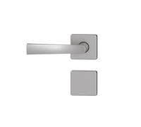 Ensemble de 2 poignées à levier sur rosace aveugle Krom Vachette Flex 6437, chrome satiné