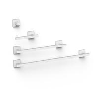 Ensemble de 2 Porte-serviettes et 1 Dérouleur à papier WC Blanc mat - TRES 09598101BM