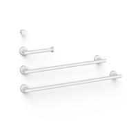 Ensemble de 2 Porte-serviettes et 1 Dérouleur à papier WC Blanc mat - TRES 09598102BM