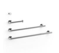 Ensemble de 2 Porte-serviettes et 1 Dérouleur à papier WC Chrome - TRES 09598102
