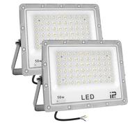 Ensemble de 2 projecteurs LED de 50W, indice de protection IP66, 5000 lumens, 6500K, lumière blanche froide