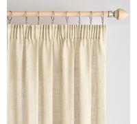 Ensemble de 2 rideaux en lin transparent pour le salon