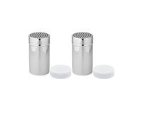 Ensemble de 2 Saupoudreuses à sucre glace et cacao en acier inoxydable avec couvercle 13 cm Fackelmann Divers