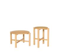 Ensemble de 2 Tables Basses Four Naturel