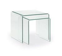 Ensemble de 2 tables gigognes Burano, 50 cm et 42 x 50 cm