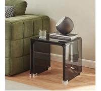 Ensemble de 2 tables gigognes Kariengem gris foncé