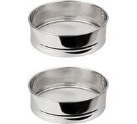 Ensemble de 2 Tamis de cuisine inox extra fin - FACKELMANN - Basic - 18 cm