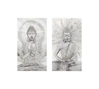 Ensemble de 2 toiles de Bouddha 50 x 3 x 90 cm