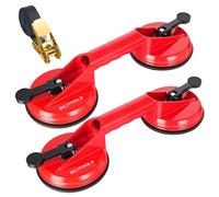 Ensemble de 2 ventouses en aluminium, capacité de charge de 80 kg, avec sangle de serrage