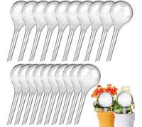 Ensemble de 20 boules d'arrosage automatiques en PVC transparent Unyqoos® – arrosage facile pour les plantes d'intérieur, les plantes en pot et les succulentes