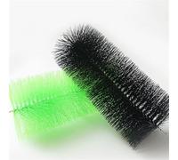 Ensemble de 20 brosses de Nettoyage en Acier Inoxydable pour Bassin à Poissons, Aquarium et Jardin Aquatique, Brosse Longue pour Filtre à Skimmer, Vert/Noir (50 cm/20 Pouces)