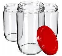 Ensemble de 24 bocaux en verre 720ml avec bouchons Fi82 pour conserves KADAX