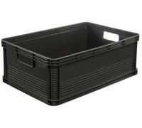 Ensemble de 3 boîtes de transport Keeeper, empilables, en polypropylène, capacité de 45 litres chacune, couleur grise