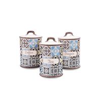 Ensemble de 3 boîtes en céramique pour café, thé et sucre MAESTRO Holiday in Por