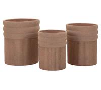 Lot de 3 Cache-Pots Colombia 50cm Rouge