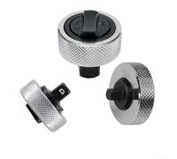 Ensemble de 3 clés à douille en acier pour mini cliquet, outil réversible avec 1/4", 3/8", 1/2" pour les tâches de réparation automobile dans les espaces confinés, argent