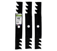 Ensemble de 3 couteaux mulching, 43 cm, pour tondeuses de 122 cm