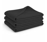Ensemble de 3 couvertures en polaire Glart G3A Oeko Tex - 130x160 cm, 100% polyester, 200 g/m² - anthracite, utilisables comme couverture de maison, couverture douillette, couverture de canapé, couver