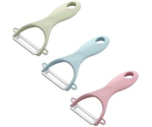Ensemble de 3 éplucheurs Unyqoos® avec poignées ergonomiques et lames en céramique (résistantes à la rouille) – éplucheurs légers pour les fruits et légumes, idéaux pour une utilisation quotidienne