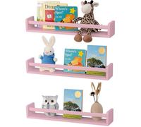 Ensemble de 3 étagères murales en bois, de 40 cm de hauteur, pour enfants