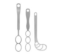 Ensemble de 3 fouets à main en acier inoxydable, 304 outils de mélange de cuisine en métal avec styles de tête assortis et trous d ' extrémité de poignée pour la préparation de la sauce à pâte