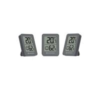 Bresser Indicateurs thermo-hygrométriques ClimaTemp Hygro – Lot de 3, Gris