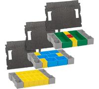 Ensemble de 3 inserts modulaires pour mallette à outils compatible avec Sortimo L-BOXX 102 ancien modèle, incluant B3, BC3, G3 et coussin de couvercle
