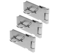 Ensemble de 3 Loquet de Sécurité pour Porte en Acier | Finition Argentée, Pose Facile, Usage Polyvalent pour Meuble et Porte, Style Classique Traditionnel Élégant
