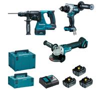 Ensemble de 3 machines 18 V Li-Ion - MAKITA - DLX3202TJ