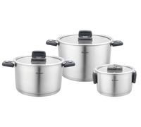 Ensemble de 3 marmites empilables UNIPOTS, idéales pour la cuisine