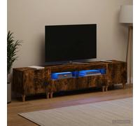 Ensemble de 3 Meubles TV LED ALKMAAR Bois d'ingénierie Mobilier moderne vidaXL v