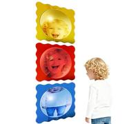 Ensemble de 3 miroirs à bulles sensorielles pour mur, panneau mural en acrylique pour zone apaisante, dispositif interactif à double stimulation pour explorer les sensations tactiles et émotionnelles
