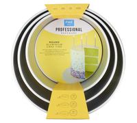 Ensemble de 3 moules à pâtisserie ronds en aluminium – robustes et faciles à utiliser