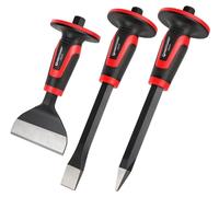 Ensemble de 3 outils de taille, comprenant un ciseau de tailleur de pierre avec protection de la main, longueur 300 mm