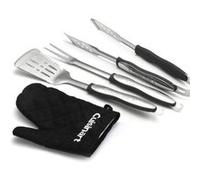 Ensemble de 3 outils pour grillades + gant - noir Cuisinart CGS134BLEU Noir