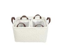 AltoBuy Ensemble de 3 Paniers Rangement Blanc Bouclette - INIUS