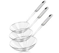 Ensemble de 3 pièces araignée passoire cuisine，ecumoire cuisine inox，passoire inox pates，Pour les aliments frits, les pâtes, raviolis