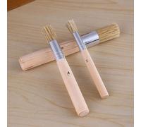 Ensemble De 3 Pinceaux Ronds Pour Peinture À L'Huile Acrylique, Pochoirs En Bois, À La Craie, Poils De Porc Purs Et Naturels