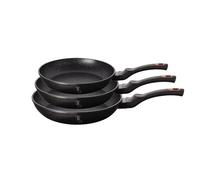 Berlinger Haus Ensemble de poeles a frire 3 pieces 20/24/28 cm Black Rose BH6158