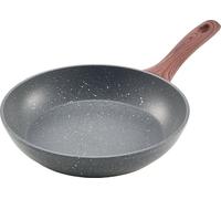 Ensemble de 3 poêles à frire en aluminium 250, 280 et 325 mm, antiadhésives, grises