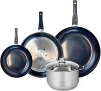 Ensemble de 3 Poêles de cuisson 20, 28 et 32 cm et 1 faitout 20 cm Elo Prima Brillant