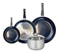 Ensemble de 3 Poêles de cuisson 20, 28 et 32 cm et 1 faitout 20 cm Elo Prima Brillant