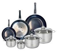 Ensemble de 3 Poêles de cuisson 20, 28 et 32 cm et 4 faitouts 12, 14, 20 et 24 cm Elo Prima Brillant