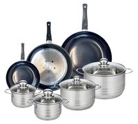 Ensemble de 3 Poêles de cuisson 20, 28 et 32 cm et 4 faitouts 14, 16, 20 et 24 cm Elo Prima Brillant