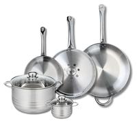 Ensemble de 3 Poêles de cuisson 24, 28 et 32 cm et 2 faitouts 12 et 24 cm Elo Profi Brillant