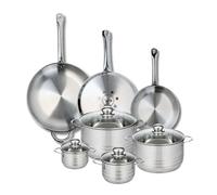 Ensemble de 3 Poêles de cuisson 24, 28 et 32 cm et 4 faitouts 12, 14, 20 et 24 cm Elo Profi Brillant