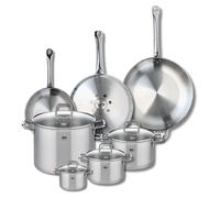 Ensemble de 3 Poêles de cuisson 24, 28 et 32 cm et 4 faitouts 12, 16, 20 et 26 cm Elo Profi Citrin