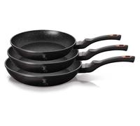 Set de poêles en granit Berlinger Haus BH-6158 Noir 3 pièces